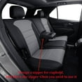 thumbnail image 5 of Coverdream Custom Fit Equinox Car Seat Covers for Chevy Equinox Premier, LS, LT, L, RS 2018-2024-Breathable Leather Auto Seat Covers (Full Set,Black/Gray), 5 of 7