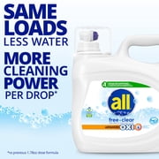 all Free Clear Liquid Laundry Detergent, Oxi, 154oz, 103 Loads
