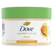 Dove Powered By Nature YYF14 Exfoliating Body Polish Detox With 5 Natural Origin Ingredient Blend For Skin Care 10.5 oz
