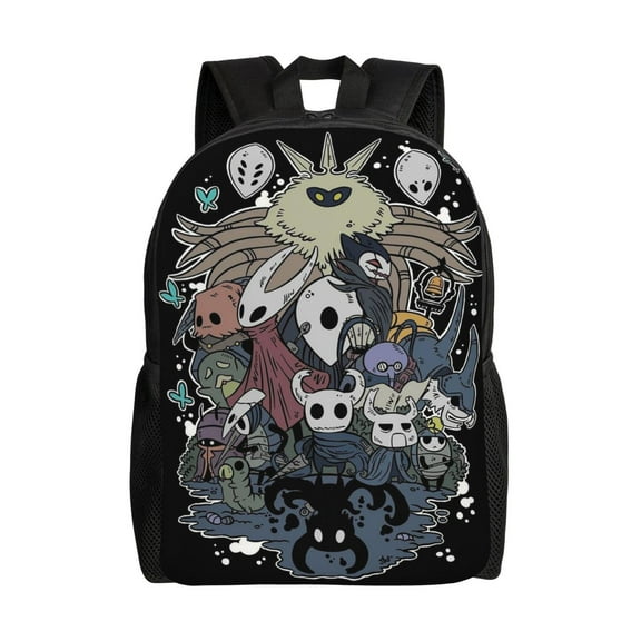 Hollow Game Knight Silksong Large Backpack Lightweight Laptop Bag Daypack Bookbag Travel Backpack for Men Women