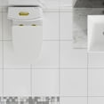 thumbnail image 6 of St. Tropez One Piece Elongated Toilet Dual Vortex Flush, Gold Hardware, 6 of 12