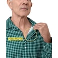thumbnail image 3 of Joe & Bella Magnetic Button Shirt for Men, Adaptive Clothing for Men - Magnetic Closure Dress Shirts - Long-Sleeve, Tailored Fit, Hidden Magnets, Easy One-Hand Dressing, Stretch Cuffs, Green - XL, 3 of 6