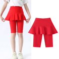 thumbnail image 2 of EnJoCho Big Girls Sports Pants Girls Knee Length Leggings with Skirt Stretchy Kids Summer Pants for Running Yoga Dance, 2 of 6