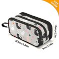 thumbnail image 4 of FORMRS Pencil Case with 3 Compartments Zipper Pouch, Elementary School Level and up, Gray Cartoon Pattern, 4 of 8
