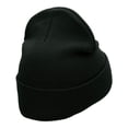 thumbnail image 3 of Zion Embroidered Long Knitted Beanie - Black OSFM, 3 of 5