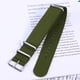 thumbnail image 2 of Correa de repuesto de nailon para reloj, resistente, tejida, de 22 mm (verde militar), 2 of 7