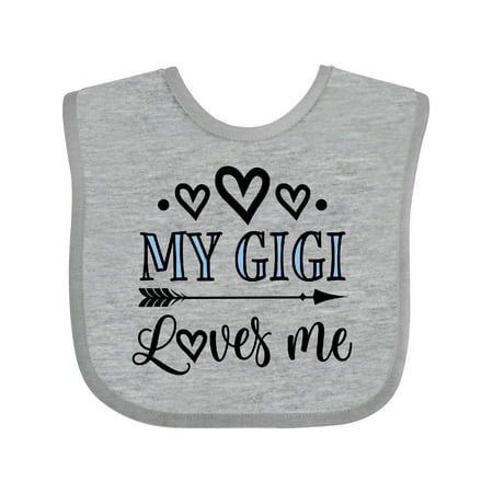 

Inktastic My Gigi Loves Me Outfit Gift Baby Boy or Baby Girl Bib