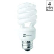 EcoSmart 14W 5000K Spiral CFL Light Bulb, Daylight (4-Pack)
