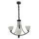 thumbnail image 4 of Lampara Colgante Luz Ideal, Candil Negro 4 Brazos., 4 of 5