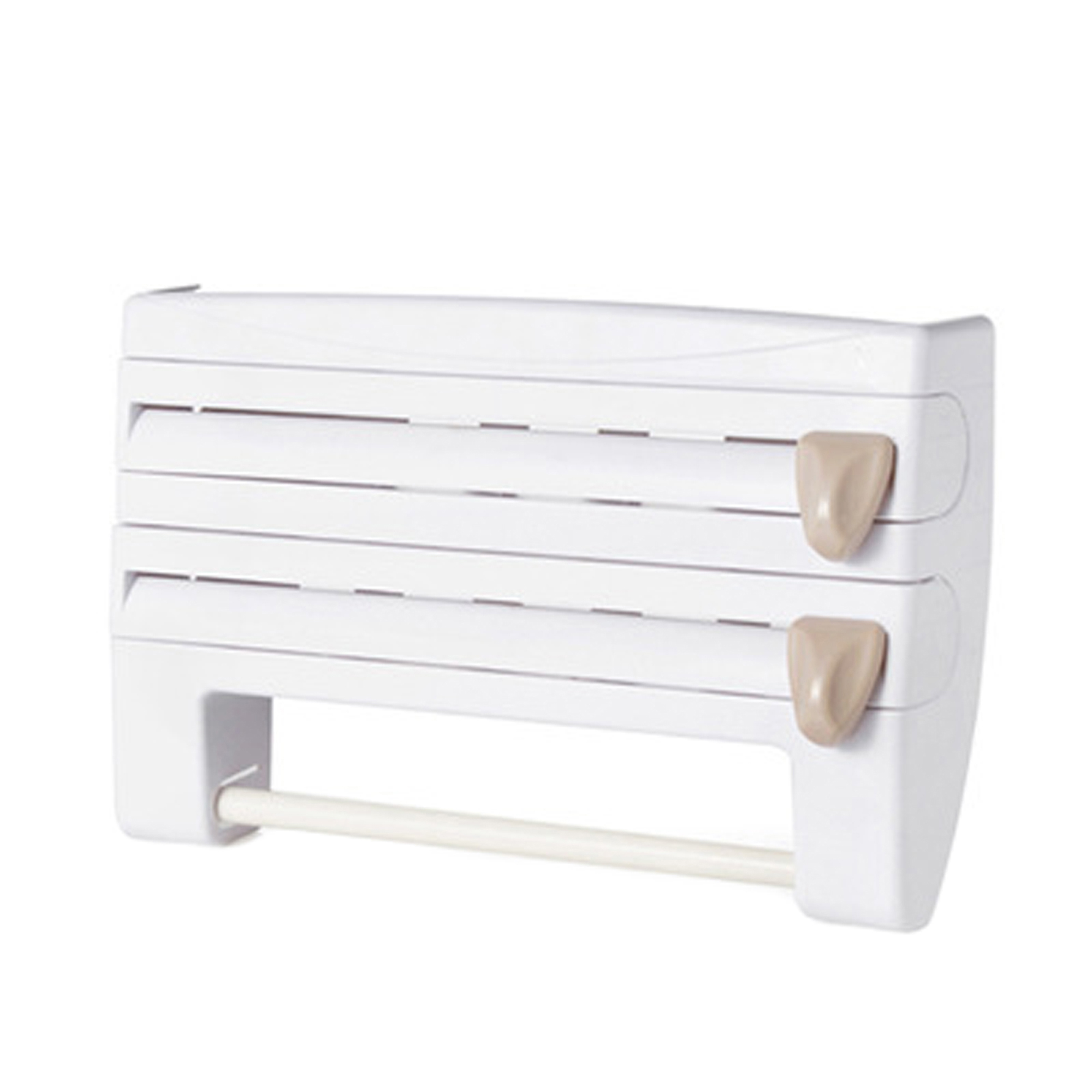 Sunisery 3In1 Kitchen Wrap Dispenser Multifunctional WallMounted