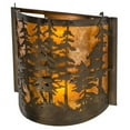 thumbnail image 7 of Meyda 219377 12 in. Wide Tall Pines Wall Sconce, 7 of 7
