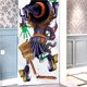 thumbnail image 4 of Papel Tapiz De Terror 3D, Pegatina Para Puerta, Autoadhesivo, Mural De Bruja Impermeable, Calcomanía De Pared De Pvc Para Decoración De Halloween, Decoración De Fiesta Noticed HA013324-00, 4 of 7