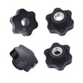 thumbnail image 2 of Tuerca de tornillo con mango de ciruela con revestimiento de goma y orificio pasante, tornillo de mano con cabeza de goma británica, tuerca de tornillo de mano de plástico hexagonal, tuerca, 2 of 5