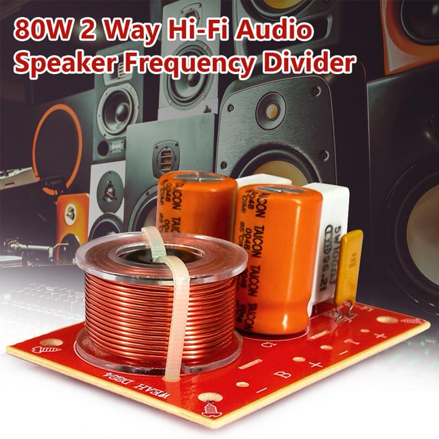 5 uds 80W 2 vías Hi-Fi altavoz divisor de frecuencia altavoz Audio cruzado Universal Accesorios Electrónicos