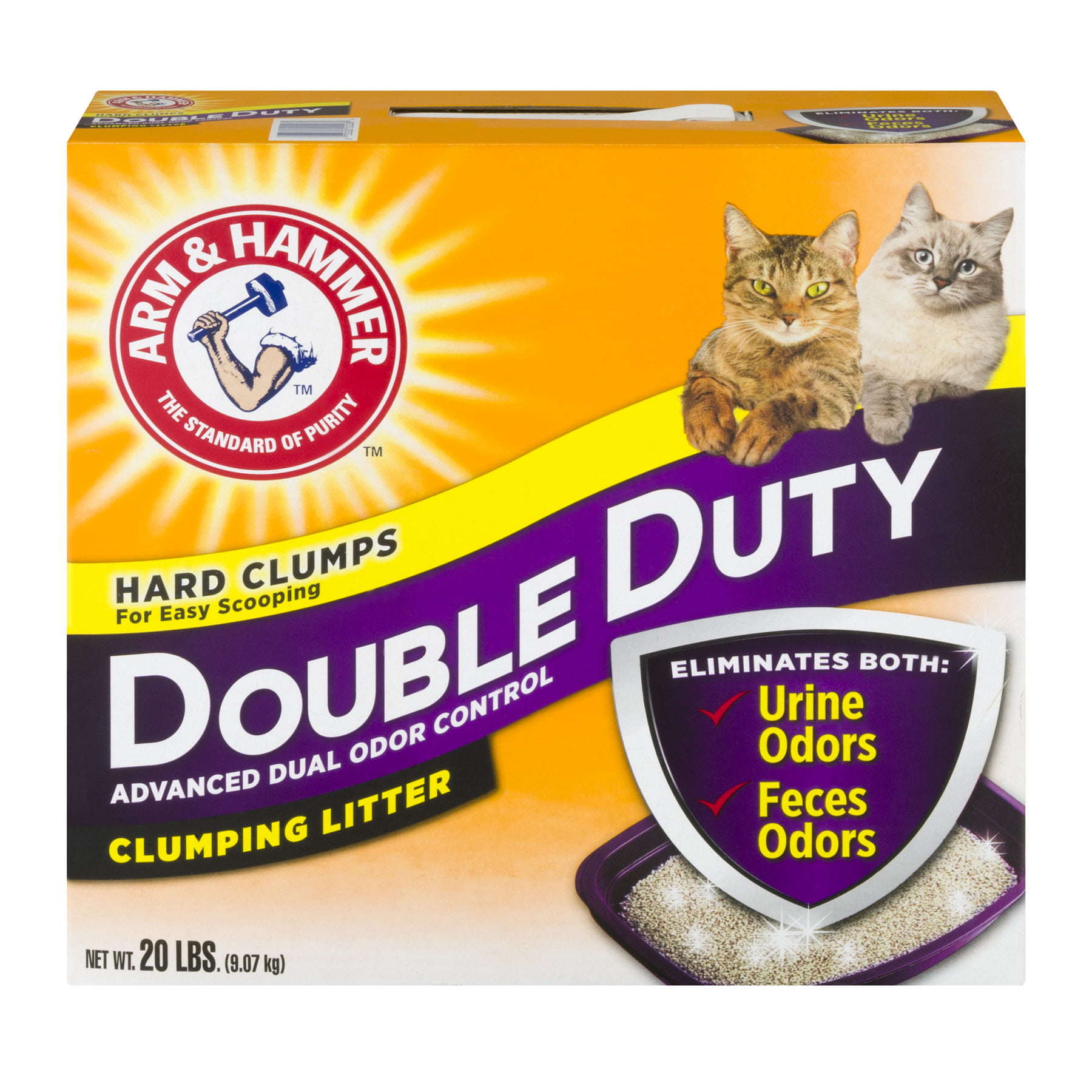 Arm & Hammer Double Duty Clumping Cat Litter, 20lb