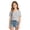 Light Gray, variant on Girls Off Shoulder T-Shirt, Short Sleeve Boat Neck Top, Solid Color Casual Summer Blouse for Tweens & Teens