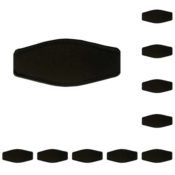 Cubierta de correa de neopreno Yuarrent acolchada para buceo protector de esnórquel Negro 10piezas