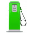 thumbnail image 2 of Vintage Green Fuel Pump Wall Decal by Wallmonkeys Peel and Stick Graphic (18 in H x 12 in W) WM287185, 2 of 4