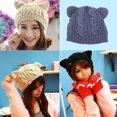 thumbnail image 3 of Minnieouse Gorro de punto para escalada a prueba de frío, gorros de Cable cálidos gruesos, gorros de servicio de larga duración de Material Premium de Sombreros Gris oscuro Minnieouse AP009242-11B, 3 of 6