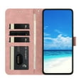 thumbnail image 4 of Butterflies Pattern Case Compatible with Samsung Galaxy S24 Plus, Vintage PU Leather Wallet Case Card Slots Kickstand Magnetic Closure Shockproof Flip Folio Book Case Cover Wrist Strap, Rosegold, 4 of 5