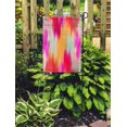 thumbnail image 2 of JSDART Colorful Pattern Ikat Abstract Batik Classic Damask Dye Ethnic Graphic Garden Flag Decorative Flag House Banner 28x40 inch, 2 of 2