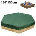 thumbnail image 1 of Couverture de Bac à Sable avec Cordon de Serrage Couverture de Piscine Imperméable Couverture de Protection Carrée pour Bac à Sable Tissu Oxford Auvent de Bac à Sable pour Jardin Extérieur Piscine, 1 of 9