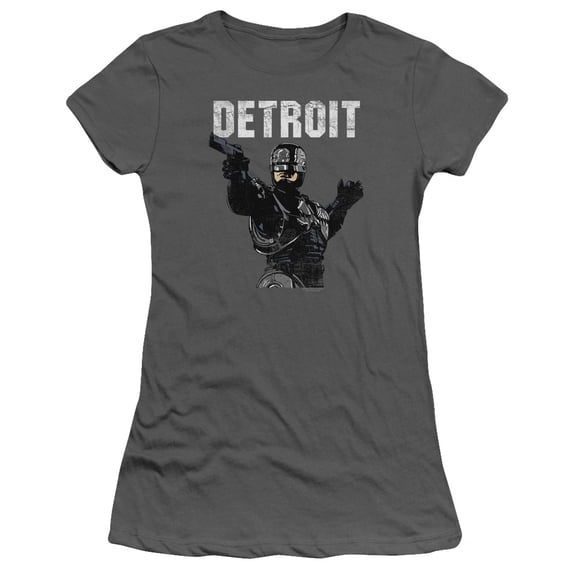 Robocop Detroit Junior Women's T-Shirt Sheer Charcoal