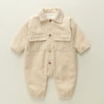 thumbnail image 5 of Gubotare Baby Jumpsuit Boy Infant Baby Boys Girls Season Jumpsuit Funny Romper Playsuit Sweatshirt 0 3 6 9 12 18 24 Months (White,6-9 Months), 5 of 8