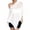 White, variant on Sheer Poncho Top for Women off the Shoulder Shawl Wrap Lightweight Loose Fit Solid Color Y2k Summer Beach Vacation Cover ups Black L