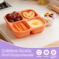 thumbnail image 4 of 4 Pack Snack Box Containers Set, Reusable 4 Compartment Lunchable Container, Divided Lunch Box Meal Prep Containers for Travel, Work, School, 4 of 8