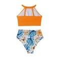 thumbnail image 4 of Women's Bikini Swimsuits for Women Bathing Suits Top Ruched Two Piece Tummy Control Round Neck with V-Wire Swim Suits Gibobby(L,RD1), 4 of 9