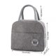 thumbnail image 3 of Worallymy Bolsa de almuerzo portátil con aislamiento Caja de almuerzo catiónica impermeable Bebidas Snacks Picnic Bolso Cooler Tote Gris Worallymy JD735816000, 3 of 7