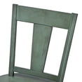 thumbnail image 6 of Duhome Antique Green Wooden Tulip Chairs - Set of 2, Rustic Style for Dining or Kitchen, 6 of 7