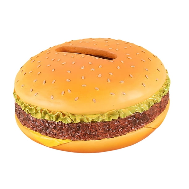 Caja de pañuelos de hamburguesa, soporte de pañuelos de escritorio, servilletero decorativo, caja de papel para Hamburguesa Redonda