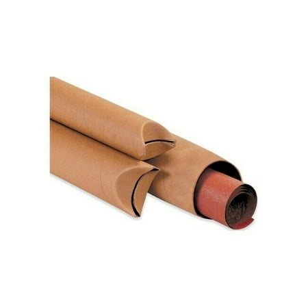 Crimped End Mailing Tubes, 1-1/2" x 16", Kraft, 70/Case