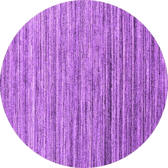 Ahgly Company Indoor Round Abstract Purple Contemporary Area Rugs, 8' Round