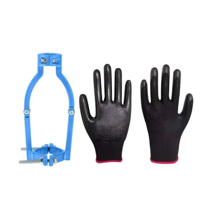 

Square Tenon Machine Converter Location Tool Bench Drill Press Converter for Woodworking Drill Machine Accessory Square Hole Small Size with gloves