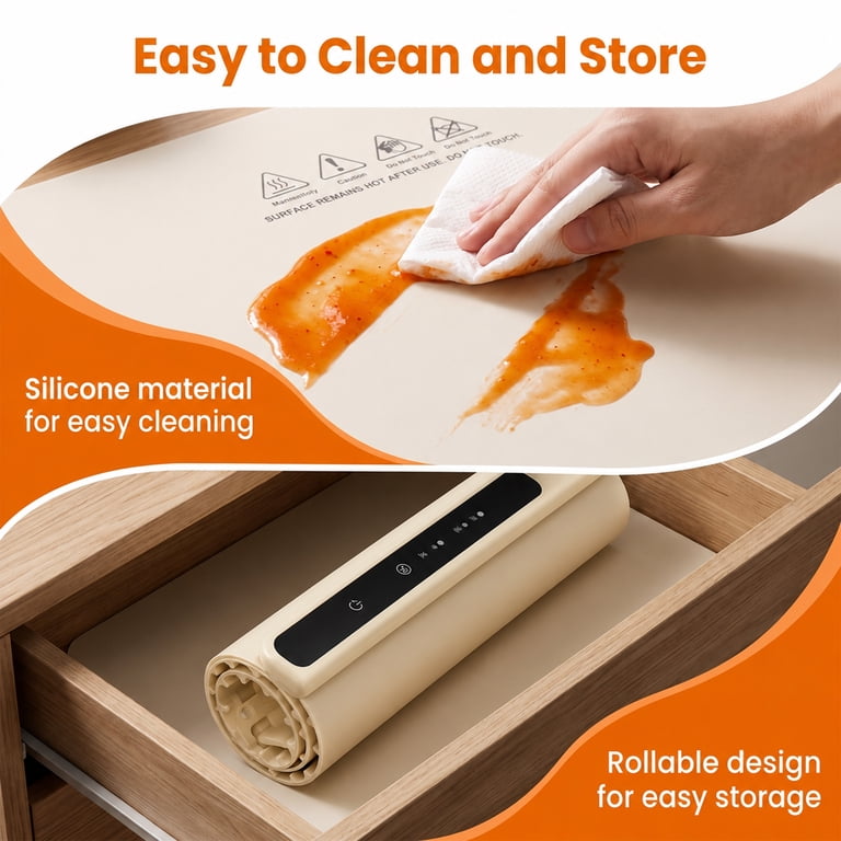 M Buder Electric Warming Tray, 3-Heat Settings photo 6
