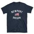 thumbnail image 1 of Newport Oregon Patriot Men's Cotton T-Shirt, 1 of 1