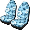 thumbnail image 5 of Uourmeti Hibiscus Car Seat Covers Lightweight Car Seat Covers Full Set Non-Slip Polyester Car Accessories Set Fit for Trucks Sedans, 5 of 10