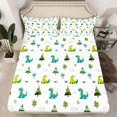 thumbnail image 2 of Homewish Cute Jungle Dino 4pcs Bed Sheets for Kids Teens,Cartoon Wildlife King Sheets,Woodland Animal Dinosaur Super Cozy Sheet Set,Luxury Bedroom Decor, 2 of 7