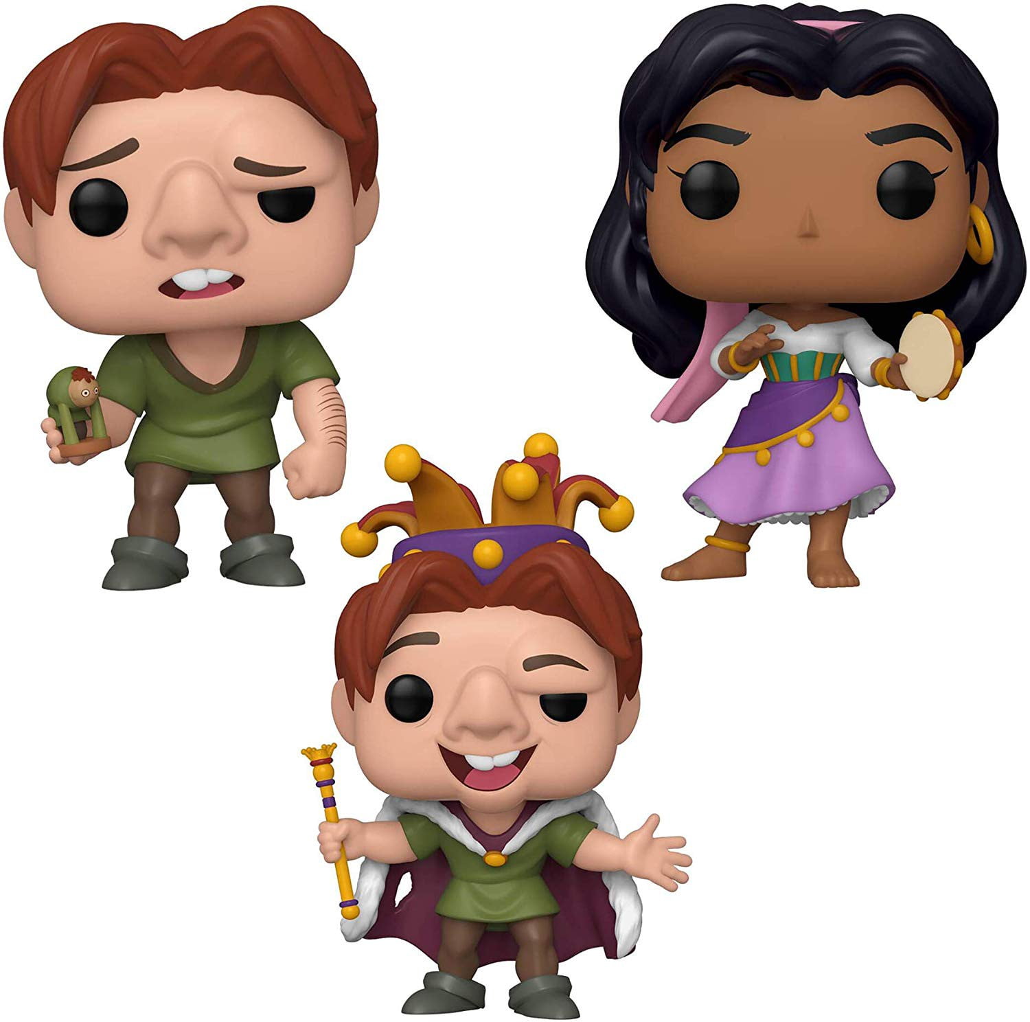 Funko POP! Disney Quasimodo, Quasimodo Fool & Esmerelda Vinyl Figure
