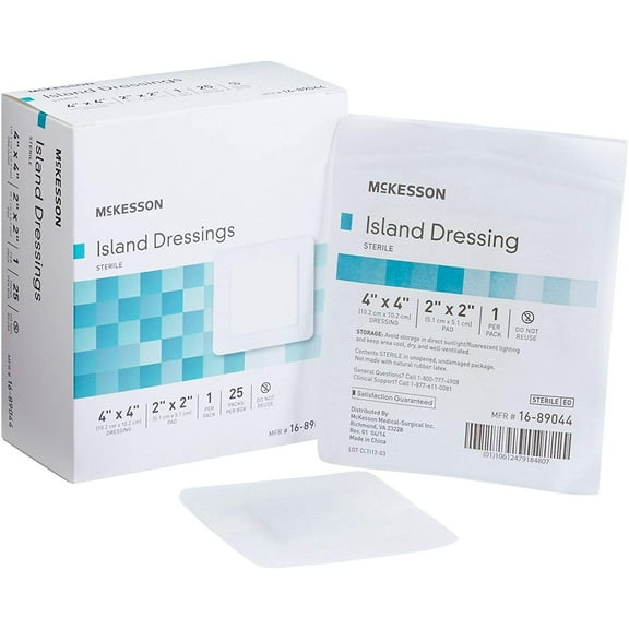 McKesson Island Dressing 4 in. X 4 in. Sterile (3 Boxes of 25)
