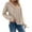 Beige, variant on Elainilye Fashion Long Sleeve Undershirt for Women Casual Spring Brushed Shirt V-Neck Blouses Top Under Scrubs,Beige