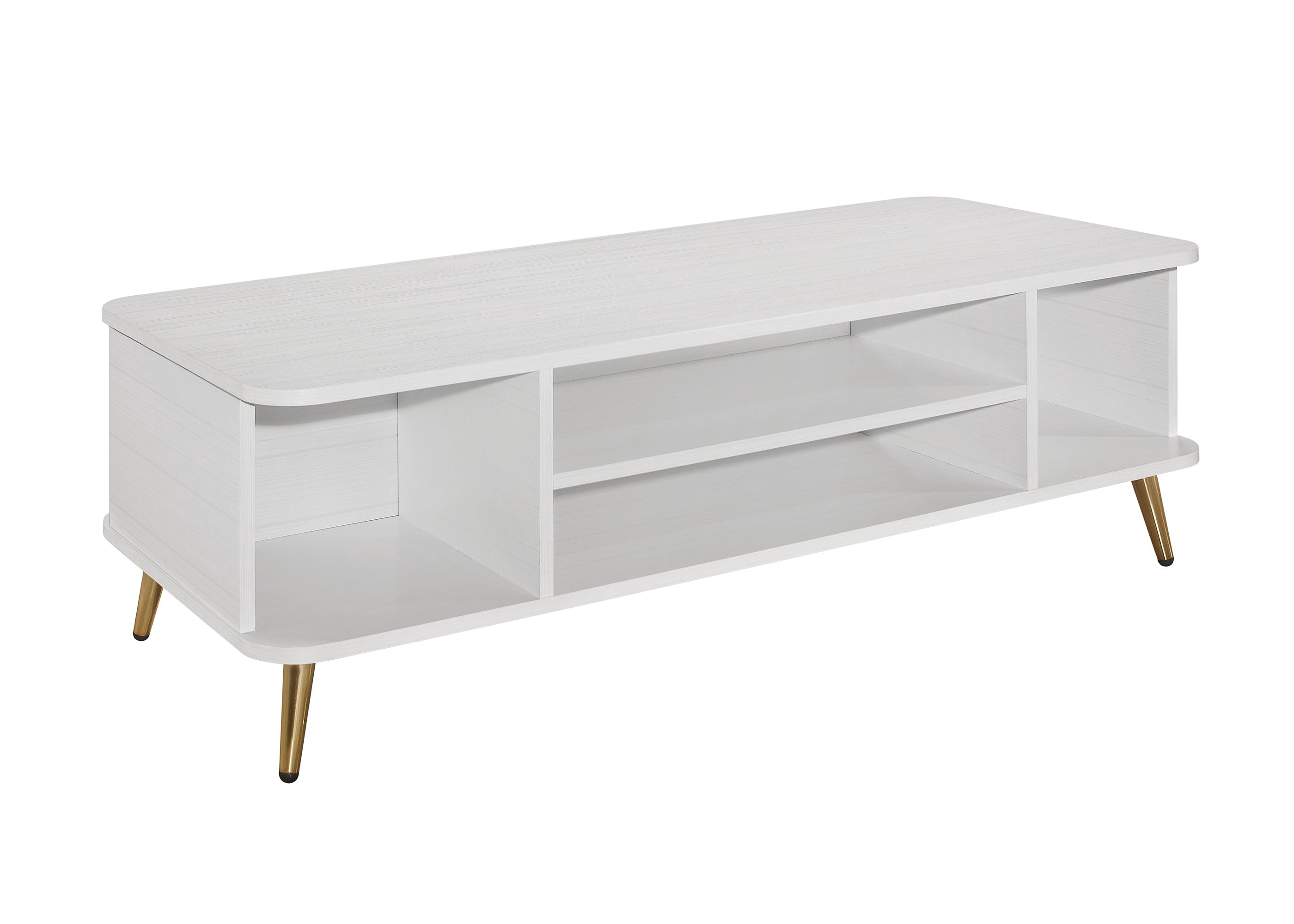 Home Design Cassy Velvet Flared Arm Loveseat with Coffee Table, Gold Metal Legs and Modern Accent Seating