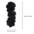 thumbnail image 6 of HOOWIFFY Black Retro Rose Flower Headband, Cloth Hair Hoop for Weddings, Parties, and Everyday Wear, 6 of 6