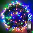 thumbnail image 2 of putnchl 100 LED Christmas Lights Outdoor 10M Clear String Fairys Lights 8Function, 2 of 5