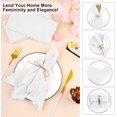 thumbnail image 2 of Cterwk 12PCS Handmade Cloth Napkins Cotton Linen Napkins 17"x17" Dinner Napkins for Wedding Christmas Party, 2 of 7
