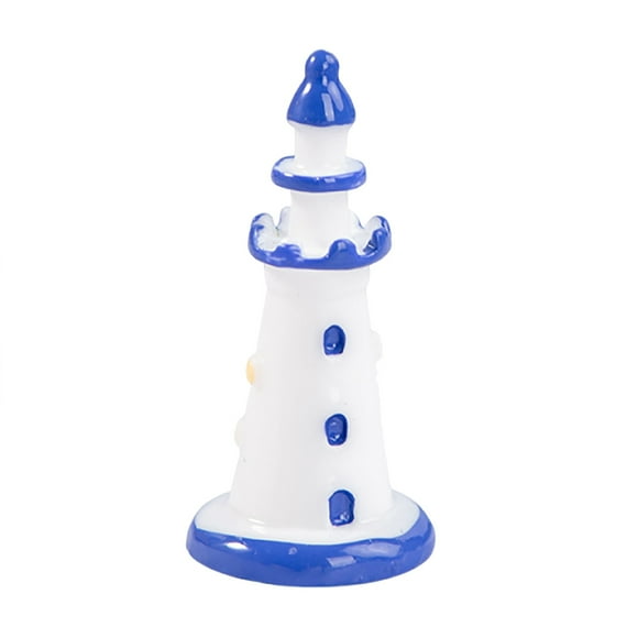Christmas Ornament Clearance ,Ongmies Cool Desk Decor White Nautical Lighthouse Miniature Landscape Ornaments Desk Figurines Hot Sale
