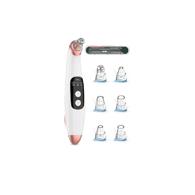 Kit De Eliminación De Puntos Negros, Máquina De Limpieza Blanco/Rosa